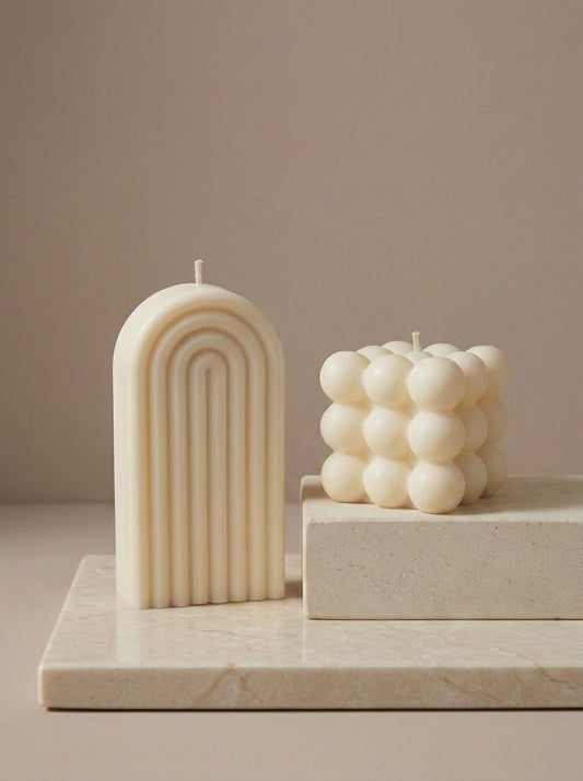Arch & Bubble Candle Duo