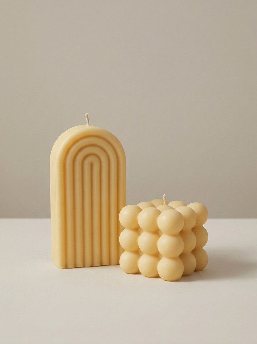 Arch & Bubble Candle Duo