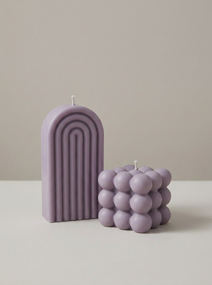 Arch & Bubble Candle Duo