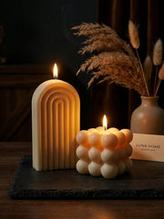 Arch & Bubble Candle Duo