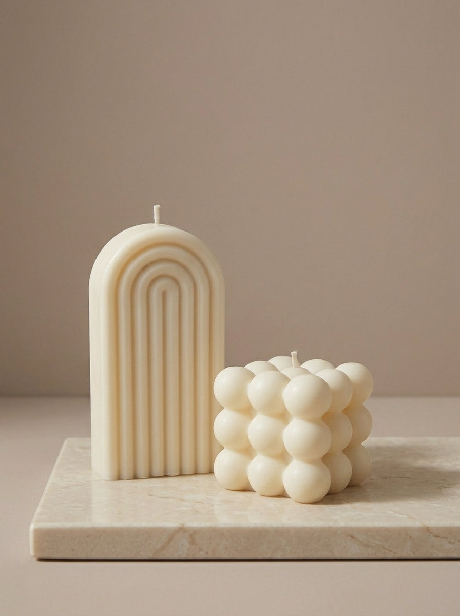 Arch & Bubble Candle Duo