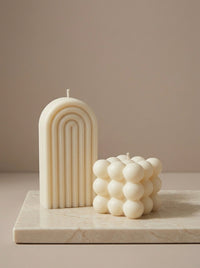 Arch & Bubble Candle Duo