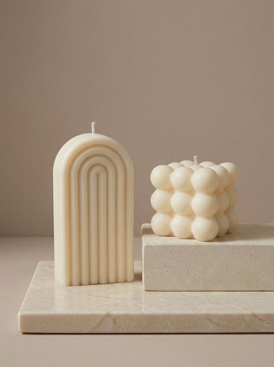 Arch & Bubble Candle Duo