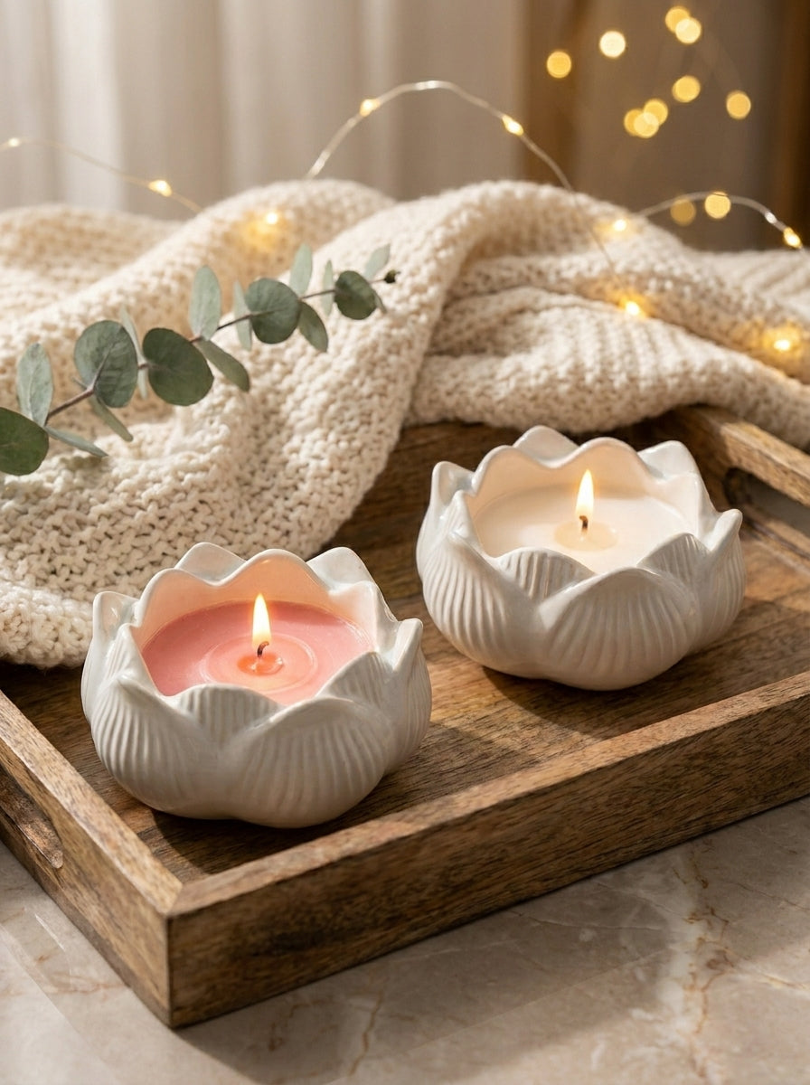 Lotus Blush Candle Duo
