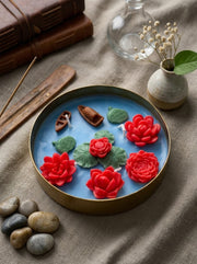 Lotus Pond | 5'' Hammered Metal Urli Candle