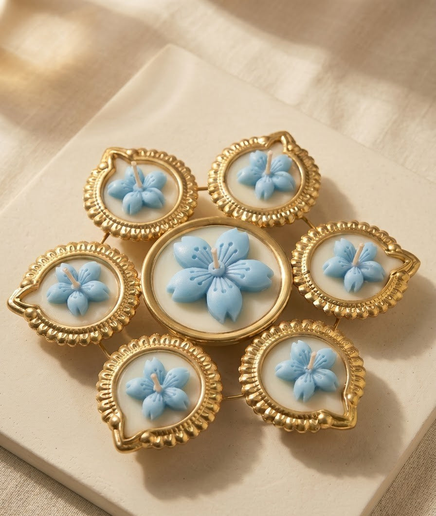 Cherry Blossom Diya Urli