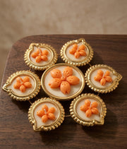 Cherry Blossom Diya Urli
