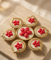 Cherry Blossom Diya Urli