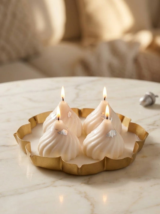 Shubh Modak | 5.5'' Metal Urli Candle