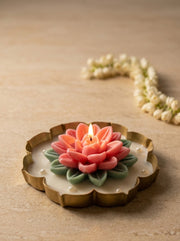 Lotus Serenity | 5.5'' Metal Urli Candle