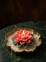 Lotus Serenity | 5.5'' Metal Urli Candle
